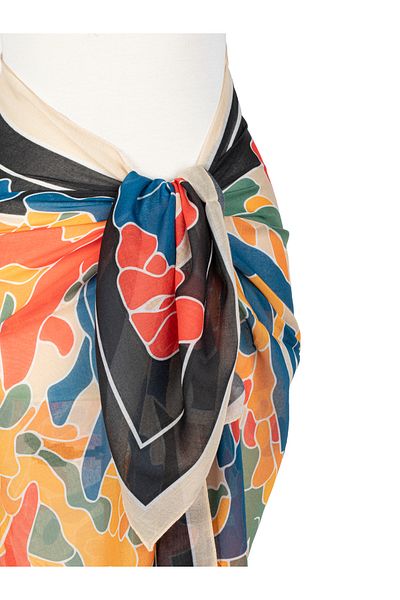 AQUABERRY Patterned Large Pareo 140X140 cm |   Beach Clothing - Vibrant Patterned, Anti-Wrinkle and Practical