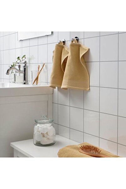 IKEA Рушник для рук Vinarn, світло-жовтий, 30x30 см