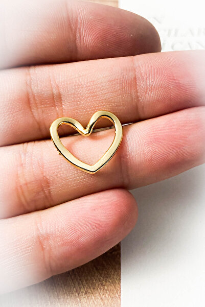 roshel Geçirmeli Kalp Model Kaplama Kolye Ucu 2 Farklı Renk Seçeneği