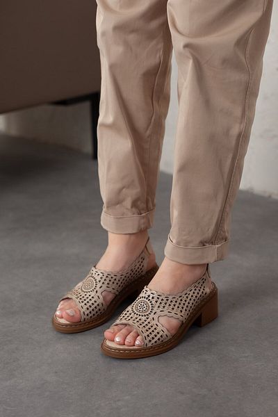 Adım Adım Genuine Leather Women's Sandals - Extra Comfortable and Light Heels