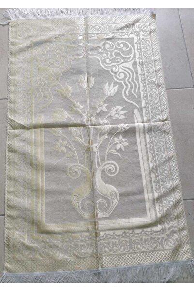 İBRAHİM BEY Goblen Beyaz Saçaklı Seccade