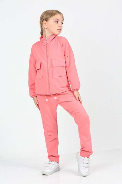 relax kids Suit Set with Zipper and Pocket Cover