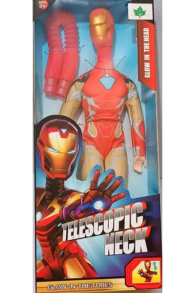Brother Toys طويل الرقبة ورأسه يتوهج في الظلام 35 سملعبة الرجل الحديدي آيرون مان أفنجرز