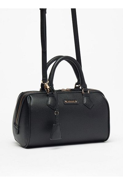 Celeste Textured Duffel Bag with Detachable Strap and Zip Closure