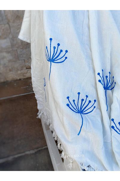 Soft Colours Φυσικό Bamboo Peshtemal 100x180 cm - Παραδοσιακό Ξύλο εμπριμέ