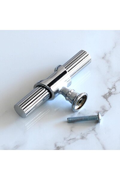 Badem10 Arsin Chrome Metal Handle Button Furniture Kitchen Drawer Cabinet Wardrobe Door Handle Handle Handles Chrome Color