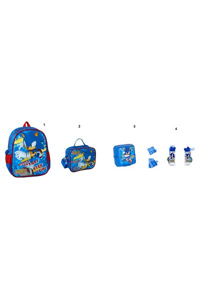 Sonic 4 Piece Kindergarten Bag Set