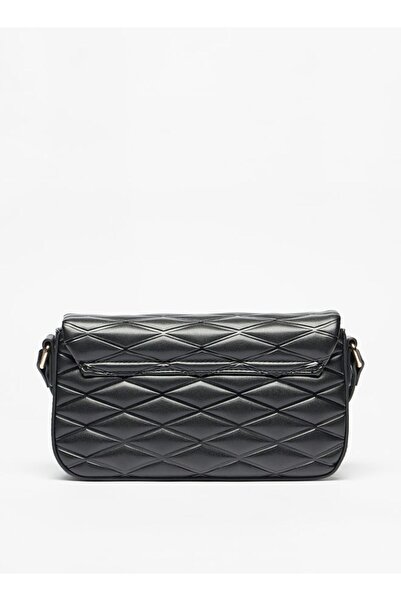 Celeste Quilted Crossbody Bag with Adjustable Strap and Flap Closure - W 6 x H 11.5 x D 22.5 cm