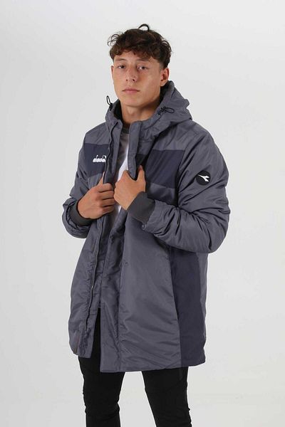 Diadora Forza Anorak Μακρύ Παλτό Ανθρακί