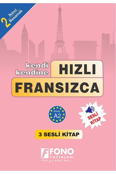 Fono Yayınları Fast French Level 2 (3 Books) (with voice-over)
