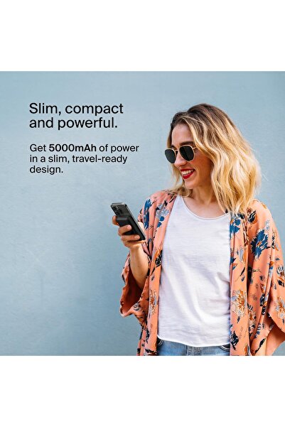 Belkin 5000mAh Magnetic Wireless Power Bank, MagSafe Charger for iPhone 15-12 - Black