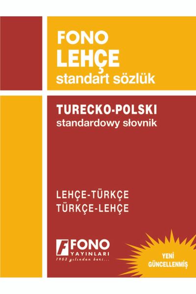 Fono Yayınları Lehçe Standart Sözlük Lehçe/türkçe - Türkçe/lehçe
