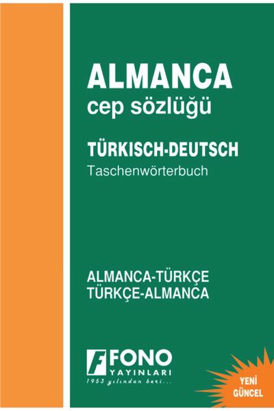 Fono Yayınları Almanca Cep Sözlüğü Almanca/türkçe - Türkçe/almanca