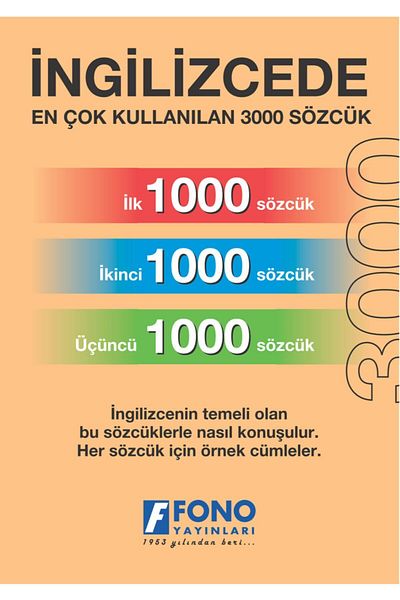 Fono Yayınları First 3000 Words of English
