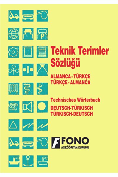 Fono Yayınları Almanca / Türkçe - Türkçe / Almanca Teknik Terimler Sözlüğü