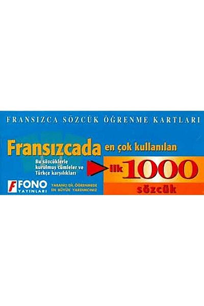 Fono Yayınları Top 1000 French Word Cards - Kolektif