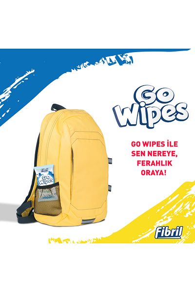 Fibril Go Wipes Ice Lemon Wet Wipes X 12 Pack 240 Sheets