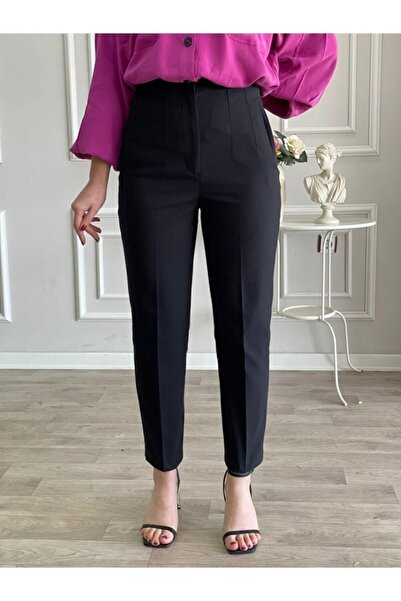 SU SHE Pantaloni de damă cu talie înaltă