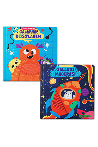 Neobebek Canavar Dostlarım - Galaksi Macerası - Silikon Dokun Hisset Kitap Se...