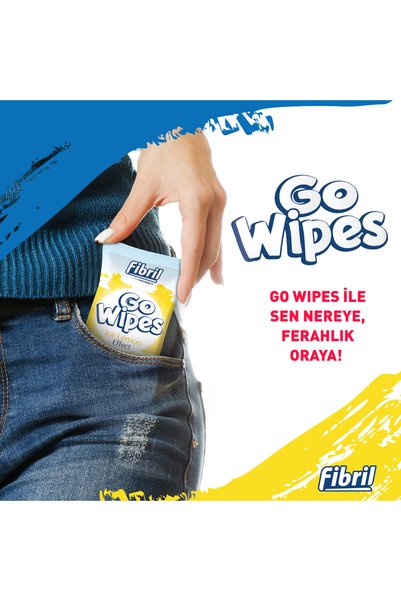 Fibril Go Wipes Ice Lemon Wet Wipes X 12 Pack 240 Sheets