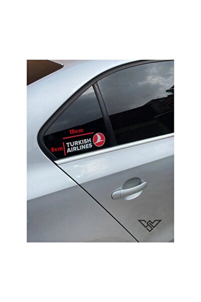 Genel Markalar Türk Hava Yolları Turkish Airlines Sticker Oto Yapıştırma Moto...