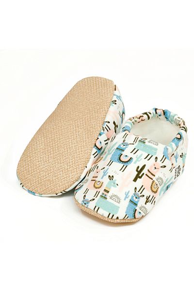 Ella Bonna Non-Slip Sole Lama Baby Booties, Home Boots Slippers Nursery Shoes Slippers