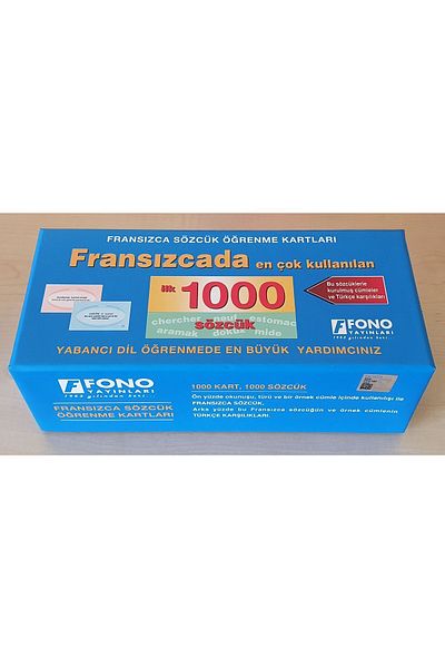 Fono Yayınları French Top 1000 Word Cards