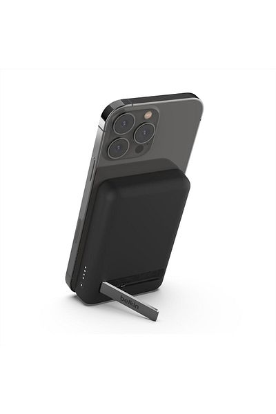 Belkin 5000mAh Magnetic Wireless Power Bank, MagSafe Charger for iPhone 15-12 - Black