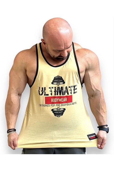 GYM ملابس الجسم النهائية - تانك توب الطاقة - ملابس فضية