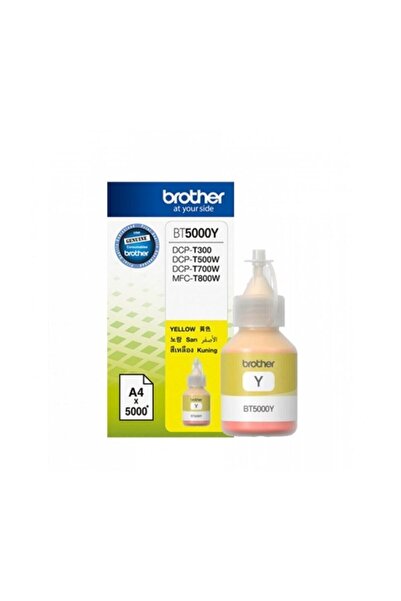 Brother Bt5000y Sarı Mürekkep Kartuşu ( Bt5000y ) Dcpt300/dcpt500w/dcpt700w/m...