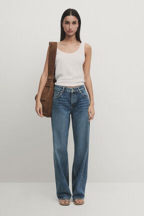 Massimo Dutti Straight fit du uk bel jean Fiyat Yorumlar Trendyol