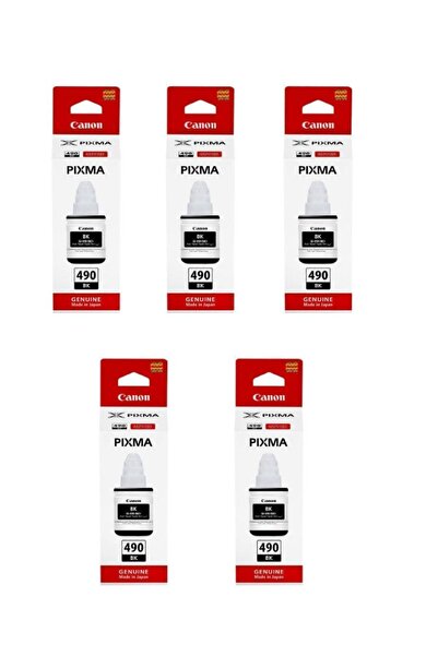 Canon Gı-490 Pixma G1416 Orjinal 5'li Siyah Mürekkep