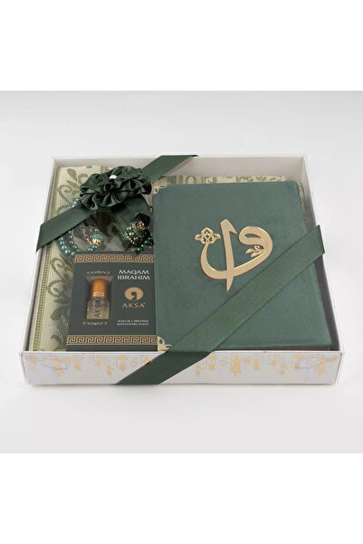 Hayrat Neşriyat Kuran + Seccade +  Tesbih + Zikirmatik + Koku Hediye Seti (Ça...