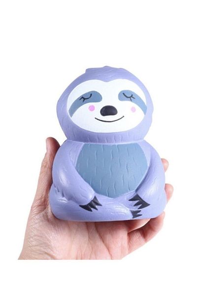 Brother Toys Grey Squishy Cute Animal Succhi - Slow Rising, Scented, 17 cm