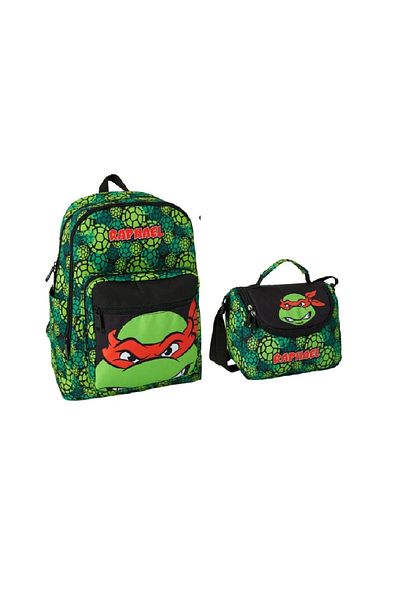 GENC DIJITAL BASKI Ninja Turtles Rapheal - School Backpack and Feeding Set