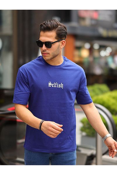 comstar Ανδρικό μπλουζάκι με στάμπα με γράμματα Oversize Summer Navy