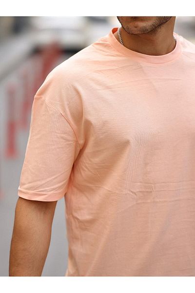 comstar Ανδρικό μπλουζάκι Oversize Basic Crew Neck Loose Powder