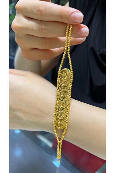 kuyumcu nurettin 17 Gr (Gram) Dorikalı Baskı Reşat Bileklik 22 Ayar Altın