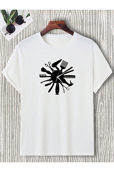 donamod Unisex Oversize Kuaför Fön Tarak Makas Maşa Berber Saç Meslik İş Yeri...