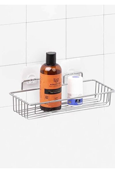ÇEÇEN HOME Banyo Askısı Şampuanlığı Tek Katlı Yapışkanlı Raf