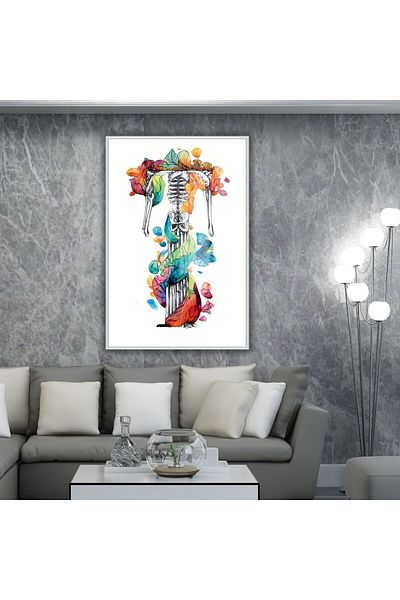 GAAGART Metal Cadru Sticlă Ortopedie Polyclinică Diagramă Color Sistemul Scheletului