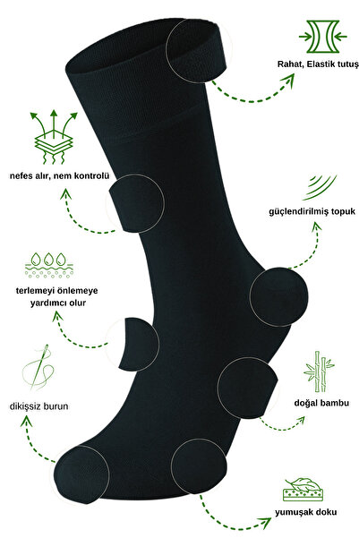 KRAL SOCKS Men's Summer Bamboo Socks - 8 Pairs Mixed Color Long Socks