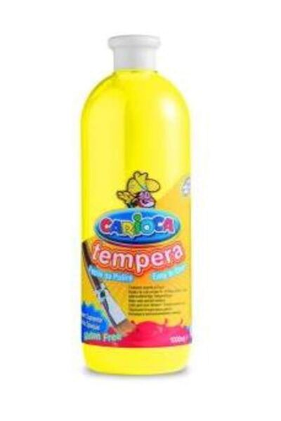 carioca Tempera Boya - Sarı (SÜPER YIKANABİLİR) 1000ml - 1350gr / Plastik Şişede
