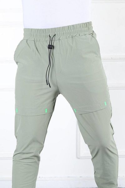 comstar Ανδρικό ελαστικό στη μέση στενό πράσινο Jogger Sweatpants