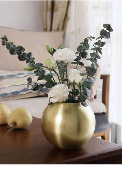 Lui Tasarım Paşabahçe Gold Fanus Cam Vazo Dekoratif