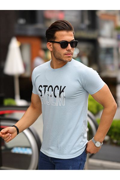 comstar Tricou cu decolteu rotund cu imprimeu Stockholm