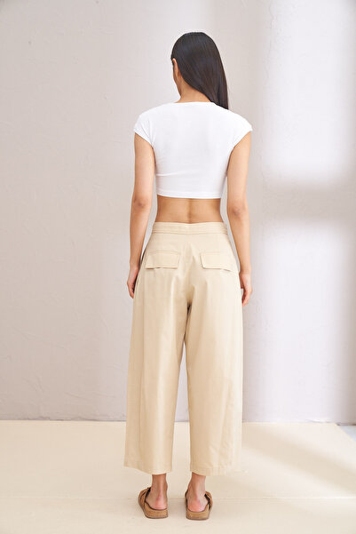 Kuaybe Gider Beige Kaı 4120 Model Trousers