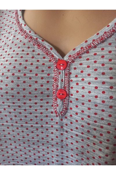 Flamingo Polka Dot Printed Nightgown