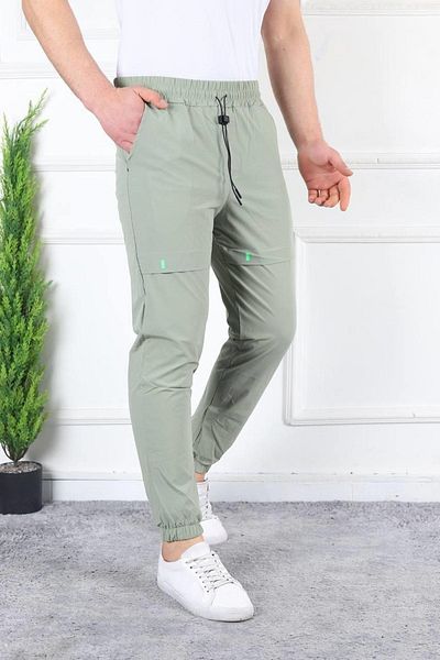 comstar Ανδρικό ελαστικό στη μέση στενό πράσινο Jogger Sweatpants