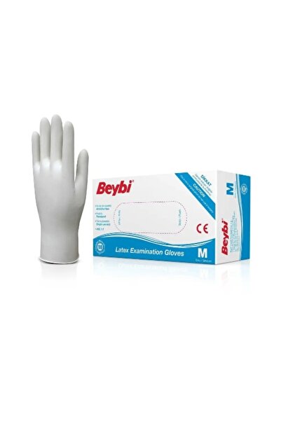 Dolphin 24 قطعة من قفازات الدلفين البودرة اللاتكس المتوسطة 100 قطعة